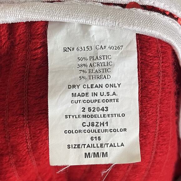 Rampage Vintage 90s Sequin Tube Top Womens M Medium Red USA - Picture 4 of 4